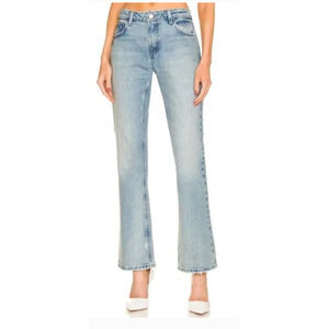 FRAME The Low Boot Jeans Biodegradable Distressed Denim Indigo Summit NWT Sz 32